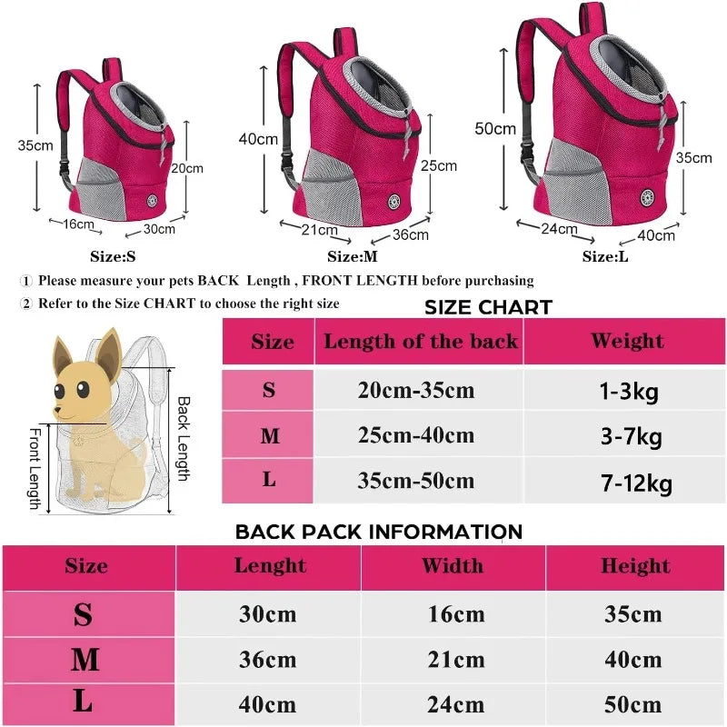 Bretelles rembourrées du sac à dos de transport pour chien CAILLANOU