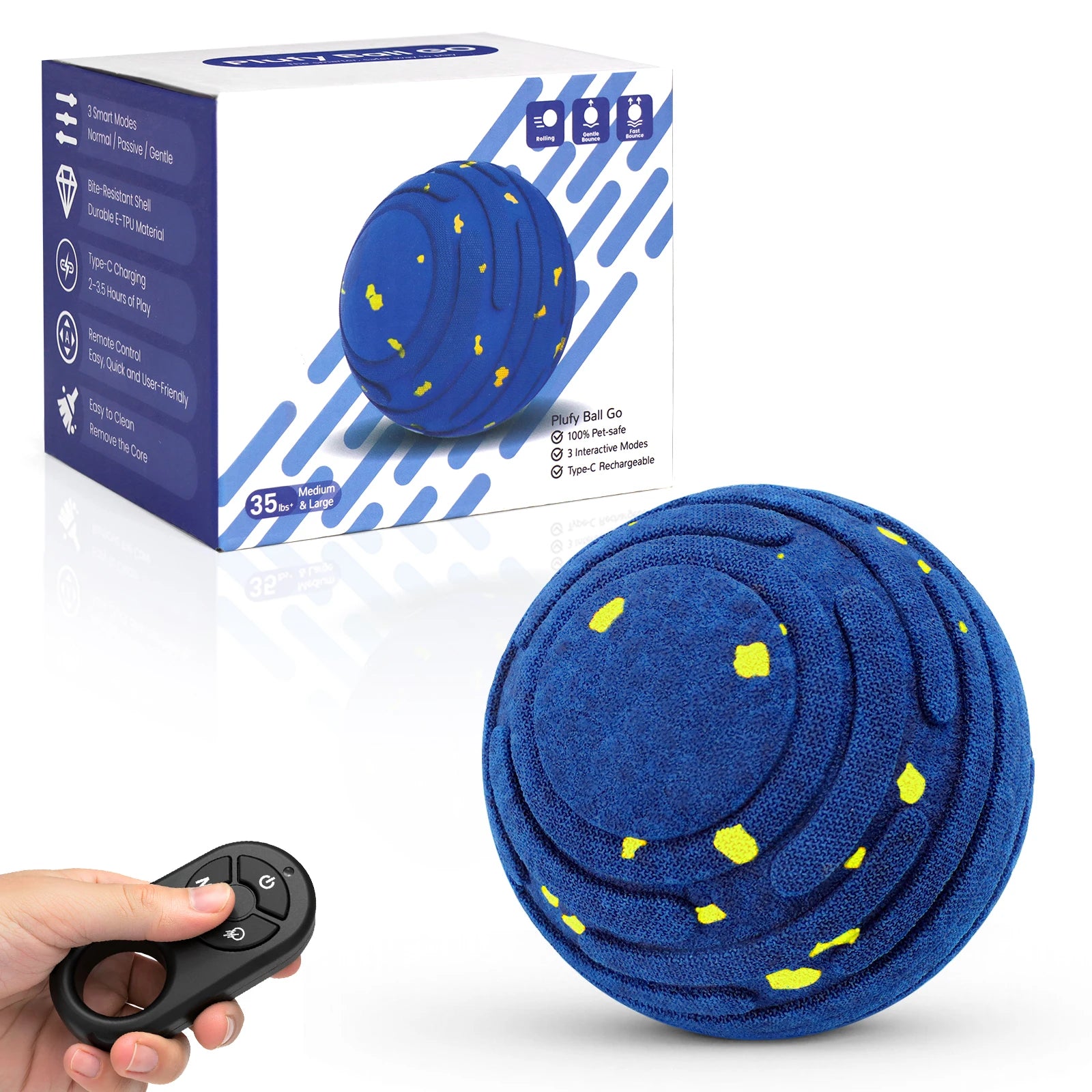 Balle interactive automatique pour chien – Jeu intelligent