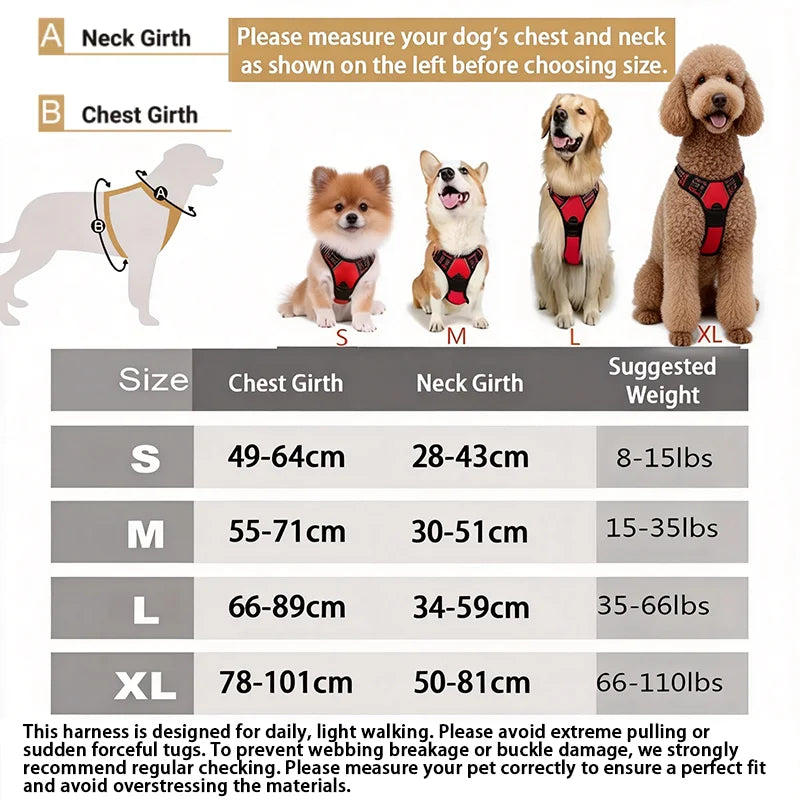 Harnais anti-traction réfléchissant pour chien CAILLANOU - vue 3