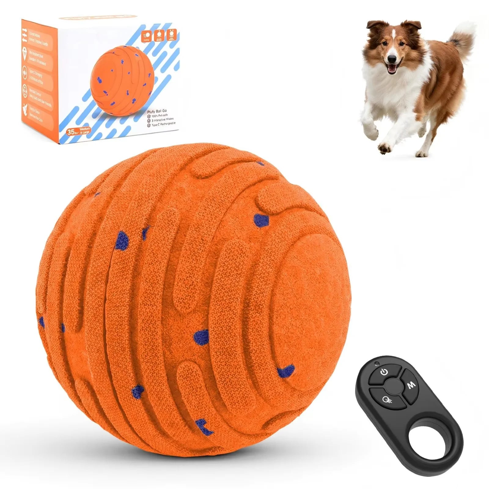 Balle interactive automatique pour chien – Jeu intelligent