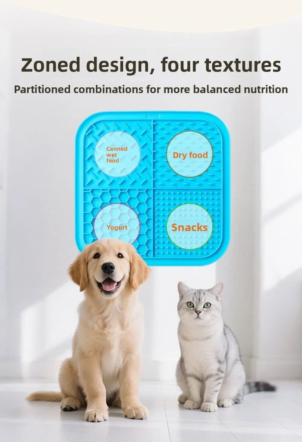 Tapis de Léchage Chien avec Ventouses – Tapis Anti-Stress & Occupation